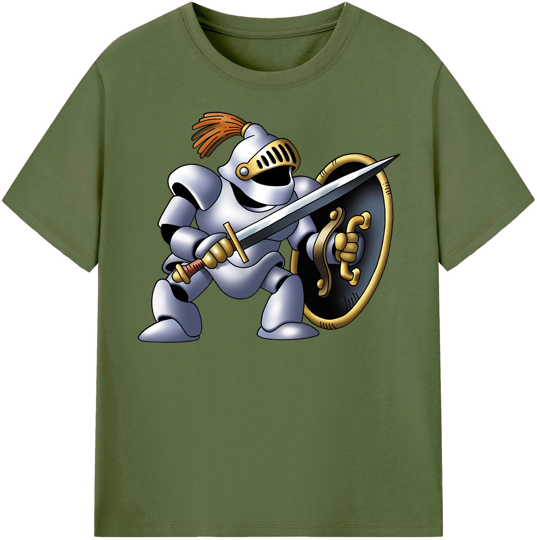 （画像用） ドラゴンクエスト Doragon Kuesuto Dragon Quest 綿100％半袖Tシャツ（フロントプリント）